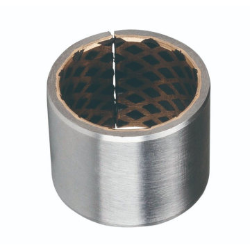 Personalice el buje bimetálico de maquinaria de manga de grafito y aleación de cobre con base de acero.